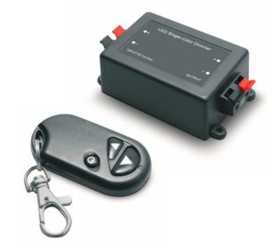 LED gaismas DIMMERIS ar pulti 12-24V DC, 8A