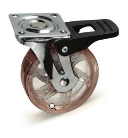 Grozāms ritenis D75/H-95mm ar bremzi