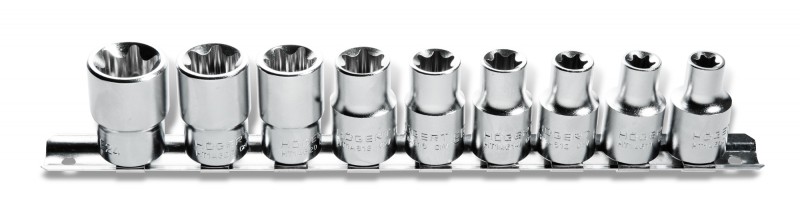 Nomaināmo galvu TORX 1/2" komplekts (9 gab.)