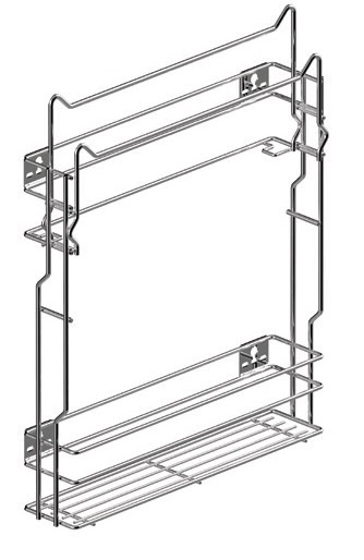 Multi grozu bloks ar dvieļu turētāju, 150mm korpusam, L-450, hromēts