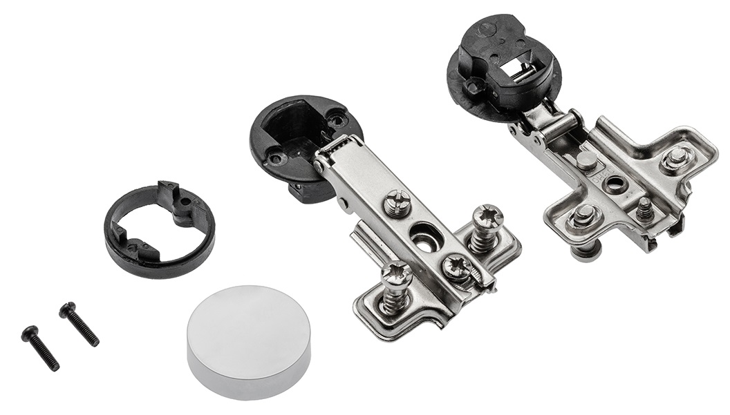 Šarnīrvira 26mm stiklam, uzliktā (2 gab.)