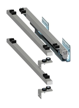 Tandem tipa vadotnes Multi groziem TIP-ON, L-450mm labās, pelēkas