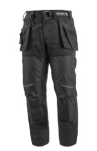 NEKAR darba bikses ar kabatām priekš instrum., melnas (dažādi izmēri)