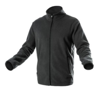 PASADER flīsa jaka, melna (dažādi izmēri)