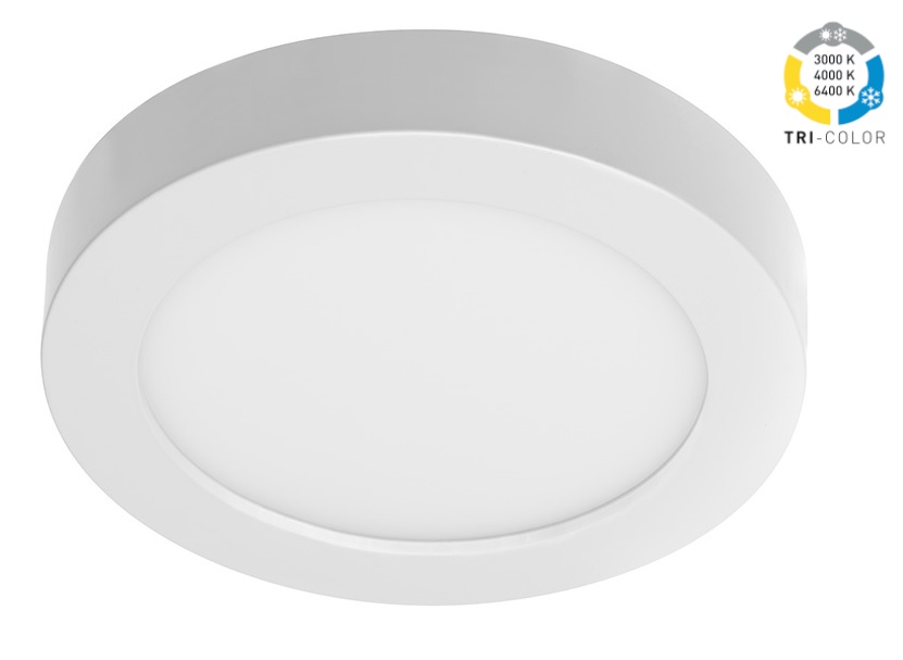 LED lampa 2in1 BOLERO 18W, 1600lm, 3 veidu gaismas, apaļa