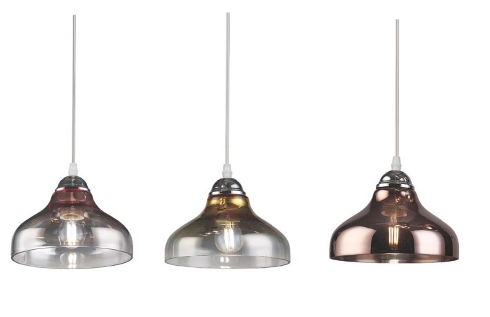 LED lustra MARITE, max 40W, E27, melna/bronza