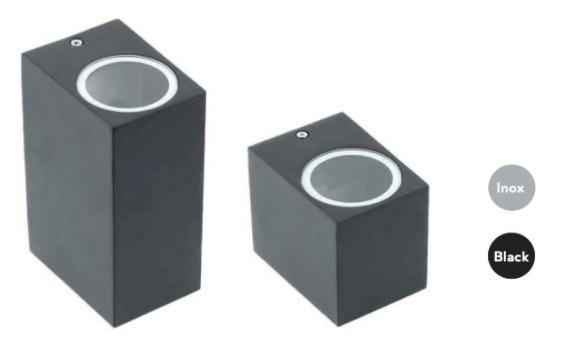 Āra sienas LED gaismeklis TIAGO, max 35W, GU10 patrona, kantains