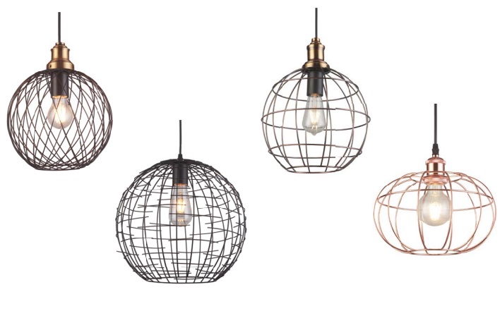 LED lustra VIELA, max 40W, E27, melna/zelta krāsa