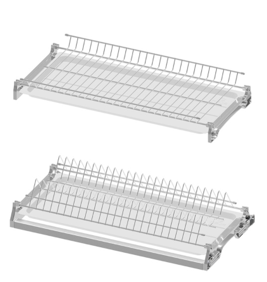 Trauku žāvētava ar rāmi 700mm korpusam, hromēta