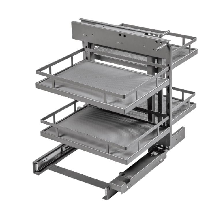 MovixPro universālais grozs, divi izgriežami grozi, 450 un 500 mm, antracīts