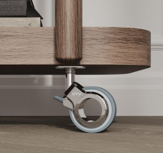 Mēbeļu riteņi GIRA  D60 / D75 mm ar un bez bremzes