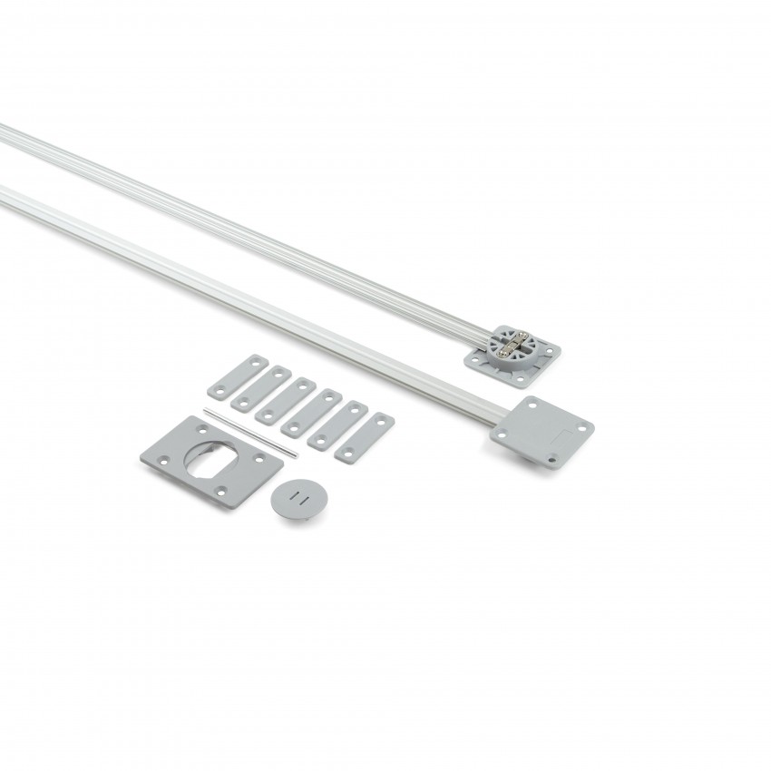 Durvju taisnotājs 2290 mm, Matēti alumīnija