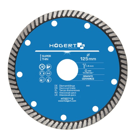 Dimanta disks 125 mm, īpaši plāna