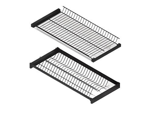 Trauku žāvētava 900mm ar rāmi, melna