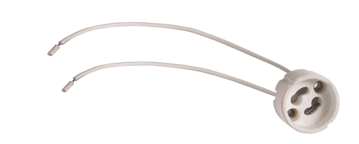 Spuldzes turētājs cokols GU10 spuldzei Keramisks