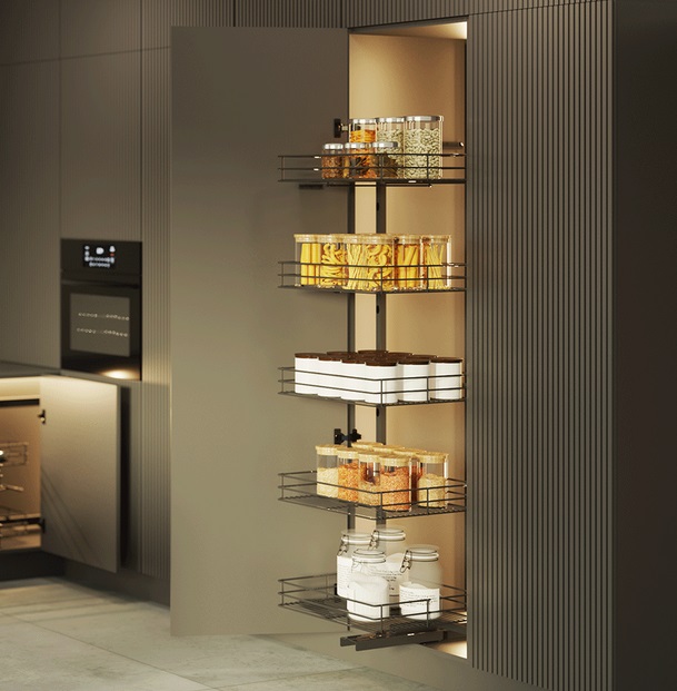 Izvelkamā kolonna MAXI SPACE CLASSIC 450-600/5 līmeņi (1700) universāls