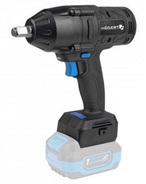 Akumulatora bezsuku trieciena uzgriežņu atslēga, 600Nm, 18V