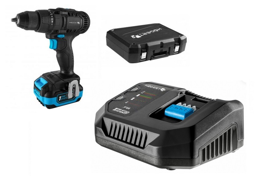 Akumulatora urbjmašīna 50 Nm 18V+ akumulators 2Ah + uzlādes stacija 4A+ futrālis