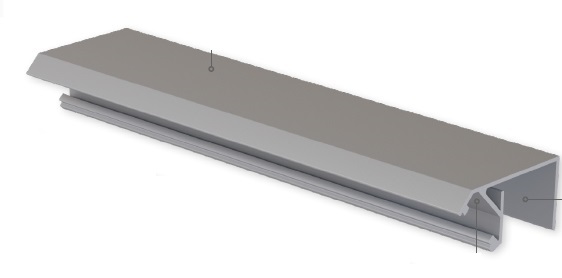 Profils LED lentām LUMINO cokolam, 3 metri