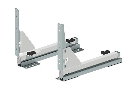 Apakšējās vadotnes izvelk. veļas grozam ar fasādes stiprin., L-300mm
