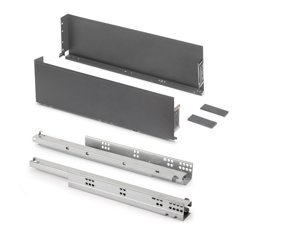 SIMPLEX atvilktņu komplekts H-159mm, L-440mm, antracīts