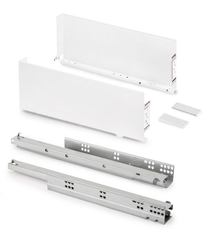 SIMPLEX atvilktņu komplekts H-122mm, L-490mm, balts