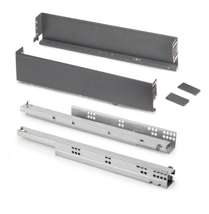 SIMPLEX atvilktņu komplekts H-88mm, L-490mm, antracīts