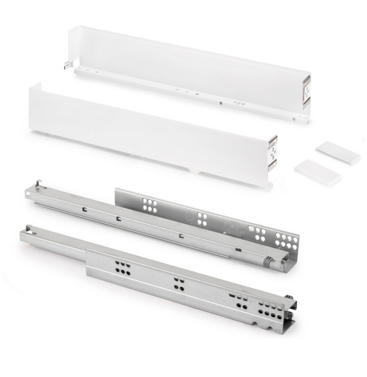 SIMPLEX atvilktņu komplekts H-88mm, L-490mm, balts