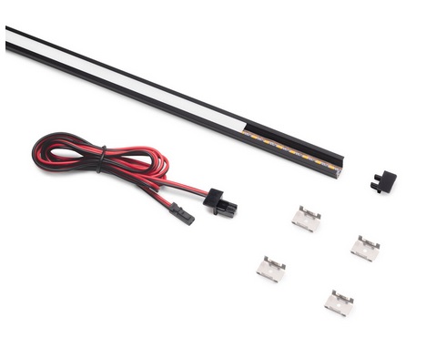 Pyxis iefrēzējams profils ar LED lentu, L- 2.3m, 2700K siltā gaisma, 24V DC