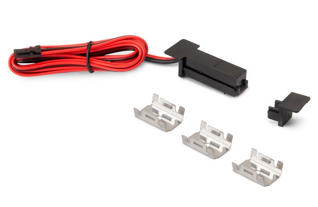 Dimmerējams 48W slēdzis Pyxis iefrēz. profiliem, 24V DC, melns