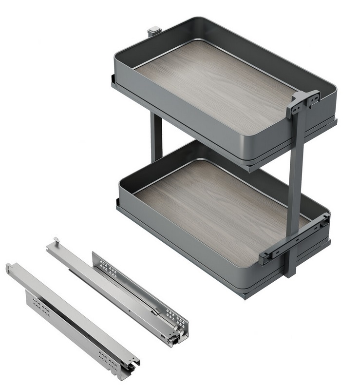 Izvelkams grozs Harmony 300mm korpusam, vadotnes ar bremzi