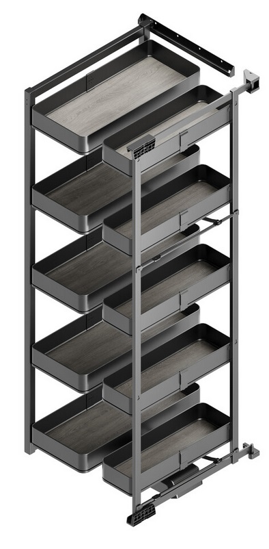 Izvelkama un atverama grozu kolonna Harmony 450 mm, 5+5 grozi, H=1780 mm