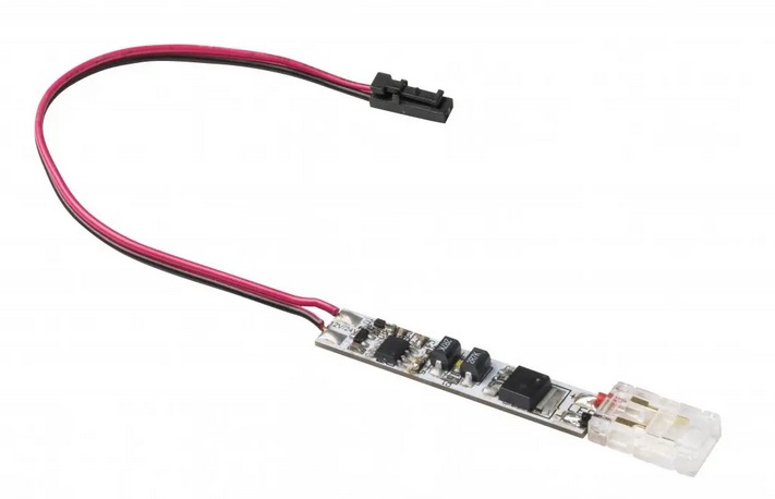 Bezkontakta dimmerējams slēdzis LED profiliem ar COB savienotāju un vadu 15cm(2x0,20),12V/24V, max.3A