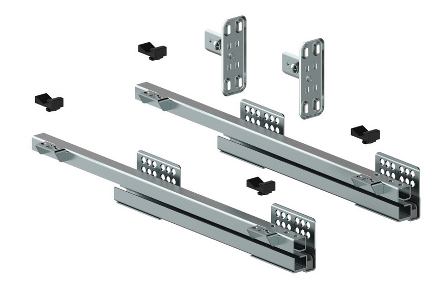 Tandem tipa vadotnes Multi groziem L-450 labās, cinkotas