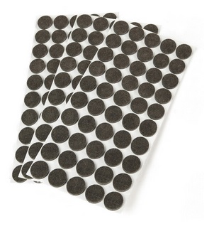 Līmējami filca paliktņi D20*3.5mm, 50 gab, brūni