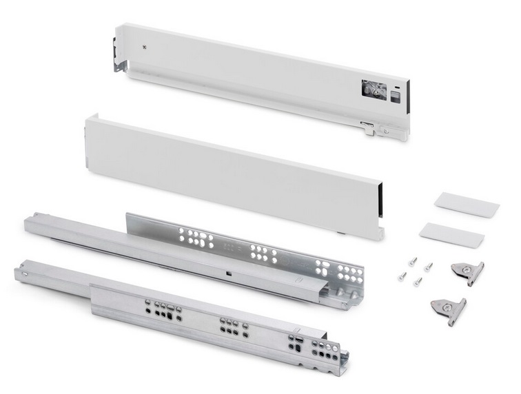 Vertex-3D kompl. H-83, L-500, ar bremzi, balts