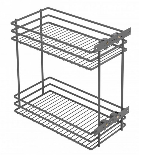 Izvelkams grozs Movix 250 mm (JAUNS), antracīts